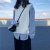 Autumn Round Neck Solid Color Knitted Sweater Vest Women's Vest Autumn Winter