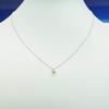 and My Jewelry Platinum Diamond Pendant Necklace Carat Single Stone Design [Your Box] - 0.15 [April Birthstone] [Gift Wrapped]