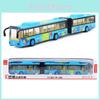 Alloy Doublejointed Bus Model Toy With Sound Light For Kids Play