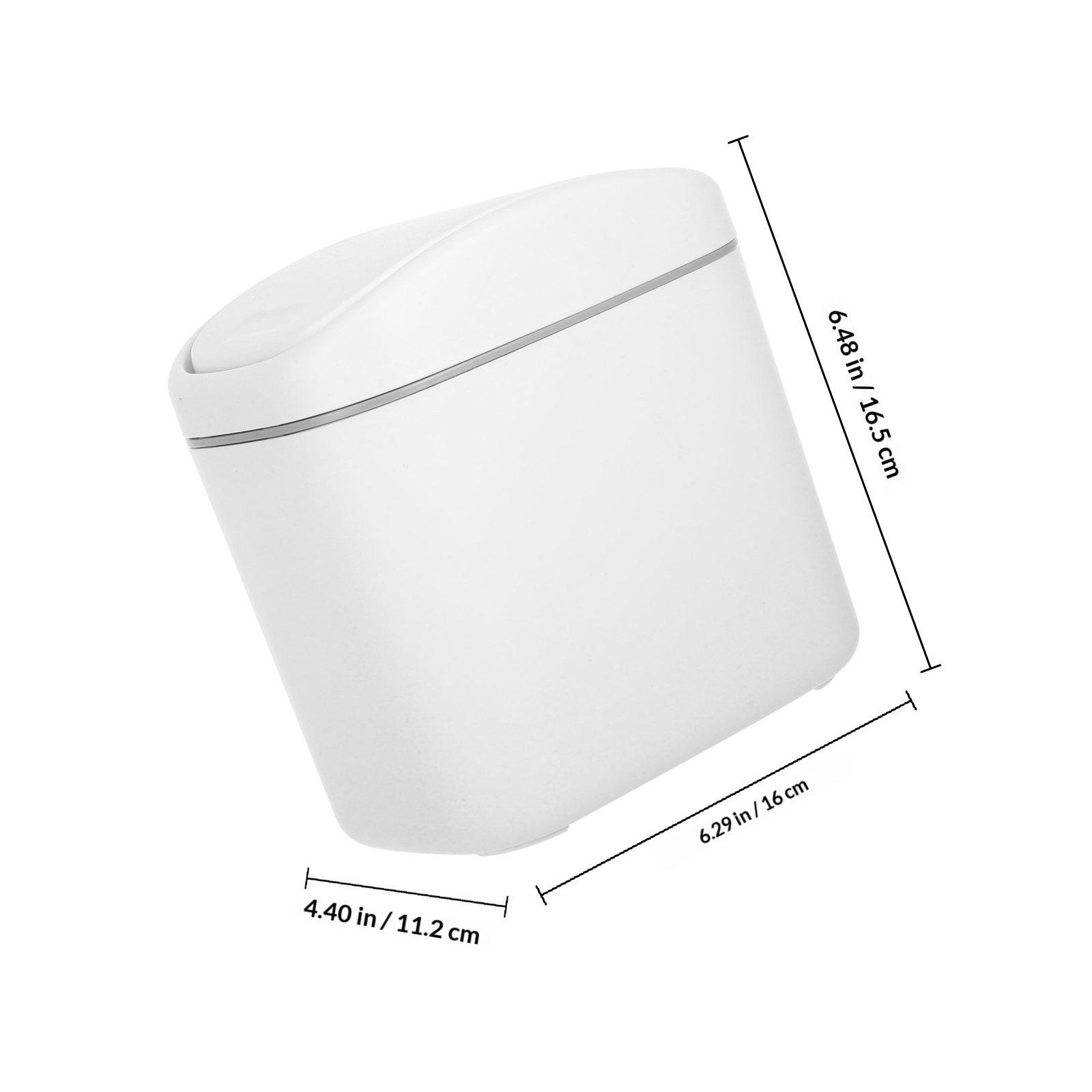 Mini Plastic Trash Can with Lid Desktop Waste Basket Tabletop Trash Bin Office Desk Garbage Can Small Waste Basket China Mainland