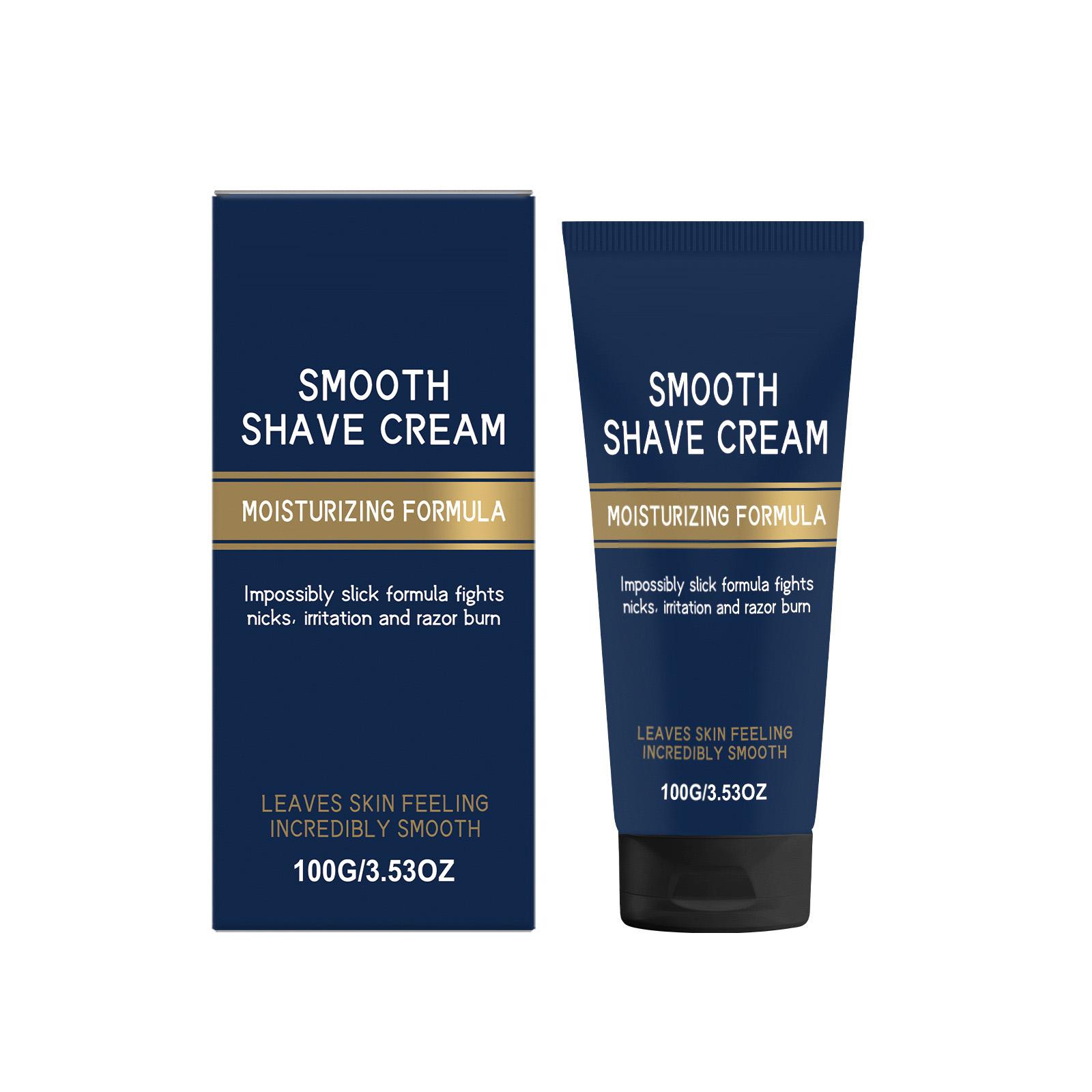 Men s Smooth Shaving Cream - Daily Use Shaving Product With Refreshing And Non-Greasy Texture, Light And Gentle Care Cream