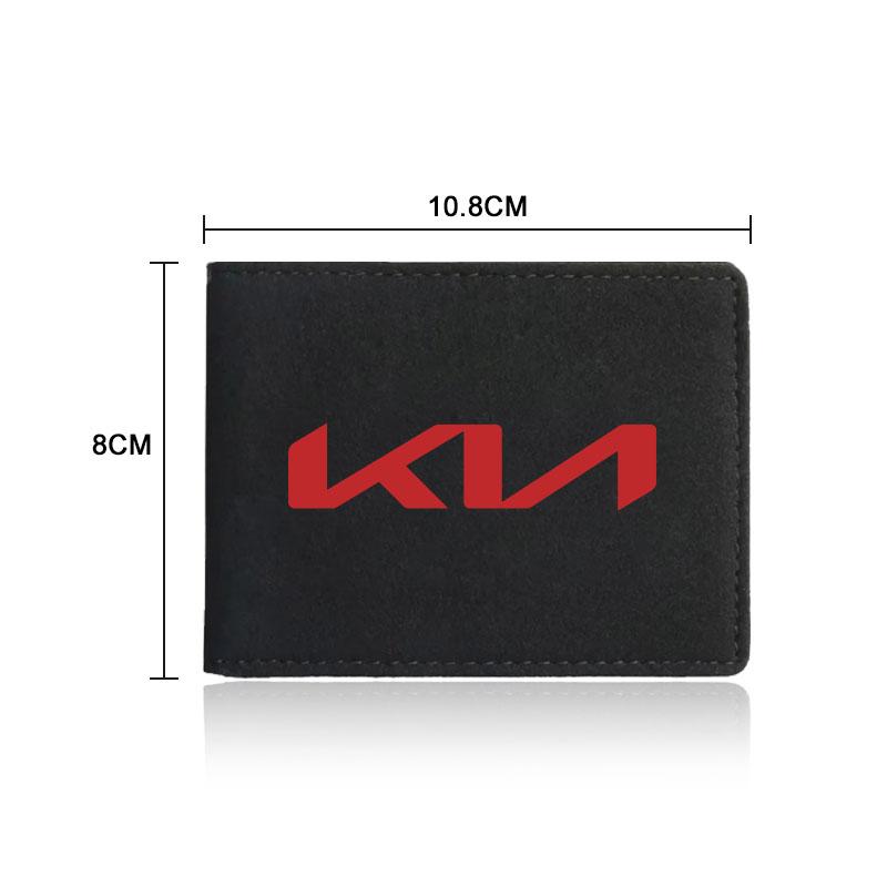 Car Emblem Driver License Cover ID Credit Card Holder Accessories For KIA Rio Ceed Sportage Cerato Soul Sorento K2 K5 Flip