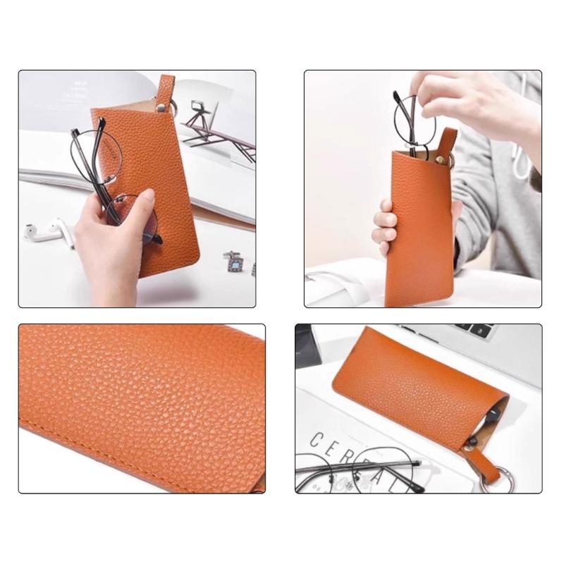 Portable Hanging Glasses Storage Bag Lightweight PVC Design Waterproof Protective Case With Soft Lining For Eyewears Care