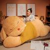 Sweater Lying Dog Plush Toy Cartoon Stuffed Animal Doll Back Decoration Cushion