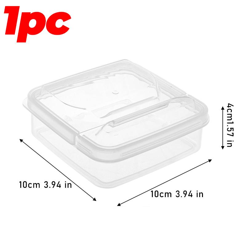 

Butter Cheese Storage Box Transparent Flip Cover Refrigerator Kitchen Cheese Slice Block Fruit Vegetable Sauce Packaging Box