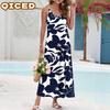 Fashion Summer Spring Sleeveless O-Neck Casual Dresses