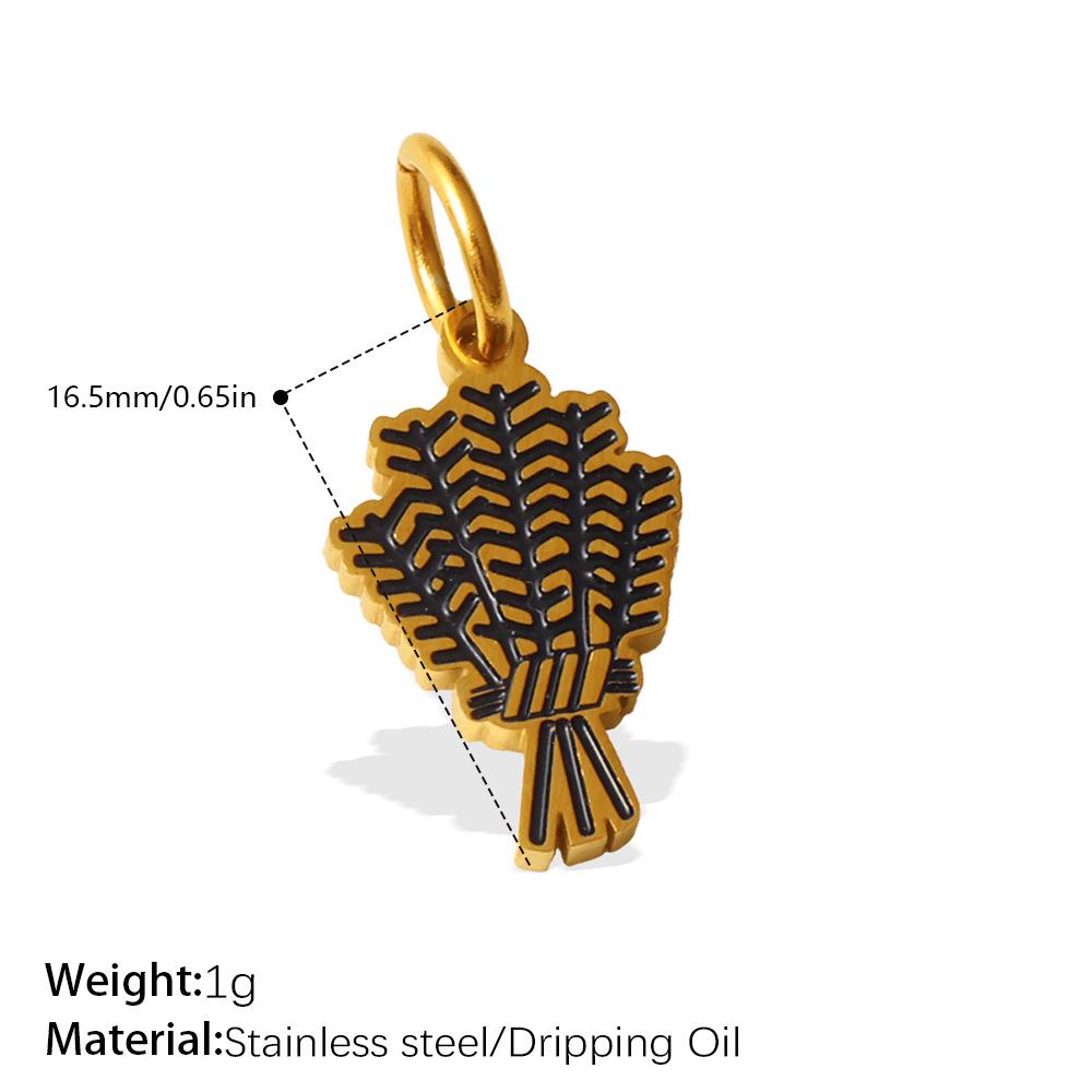 Stainless Steel Cactus Daisy Pendant Charm for DIY Bracelets & Necklaces