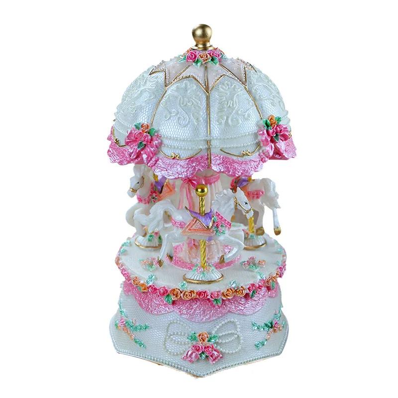 DurableCarousel Music Box Music Box Creative Christmas Birthday Gift Girls Girls Children