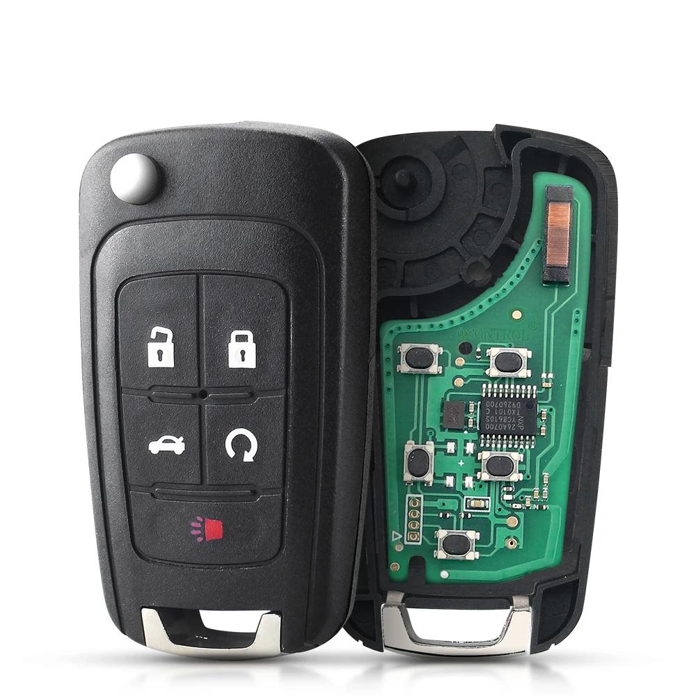 KEYYOU With Battery 315/433MHz ID46 Chip For OPEL VAUXHALL Astra J Corsa E ignia Zafira C Modified Folding Remote Car Key