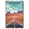 Vintage Travel Metal Sign Retro City Poster Tin Plaque for Home Bar Cafe Decoration Monument Valley Barcelona Baltimore Venic