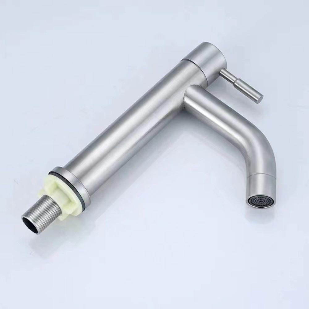 Single Handle Stainless Steel Water Tap Deck Mounted Bathroom Faucet  Bathroom