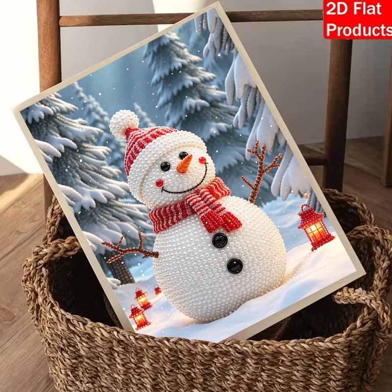 Christmas Snowman Pearl Painting Art Painting Kit Handmade Diy Home Decoration Painting