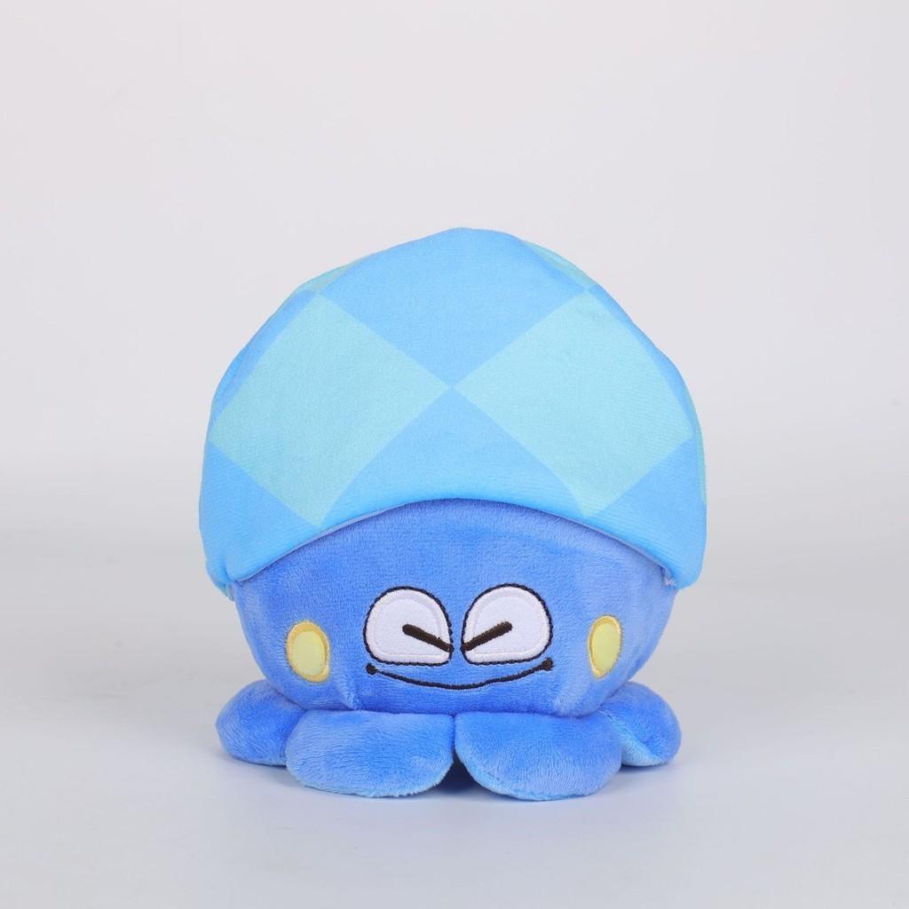 Adorable Blue Plush Octopus Cushion Soft Short Plush Ocean Animal Toy