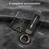 Car Keychain Carbon Fiber Leather Auto Key Ring Pendant For Chevrolet Cruze Onix Bolt Captiva Sail Aveo Spark Tahoe Tracker Z71
