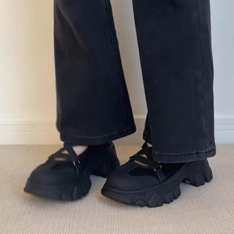 Clogs with Heel Sports  Sandals All-Match Breathable Shoes Lady 2025 Shallow Mouth Thick Medium New Multicolored