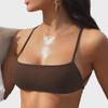 Women's Fitness Sports Bra with Chest Pad - Stylish Back, Supportive for Yoga & Running