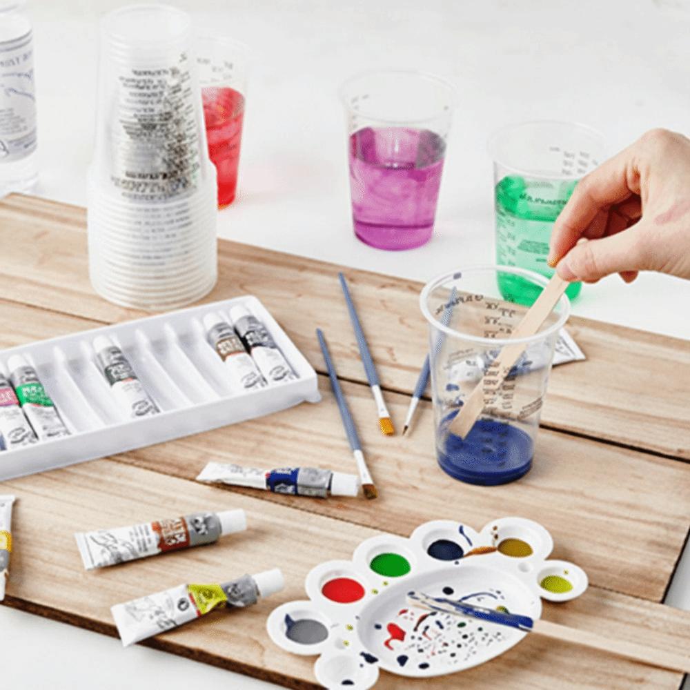 With Stirring Sticks Disposable Measuring Cups Measuring Cups Stirring Sticks  Epoxy Resin Mixing