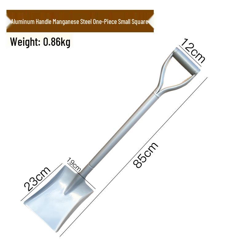 Manganese Steel Iron Shovel for Gardening - Heavy Duty Tool for Planting, Digging, and Outdoor Use