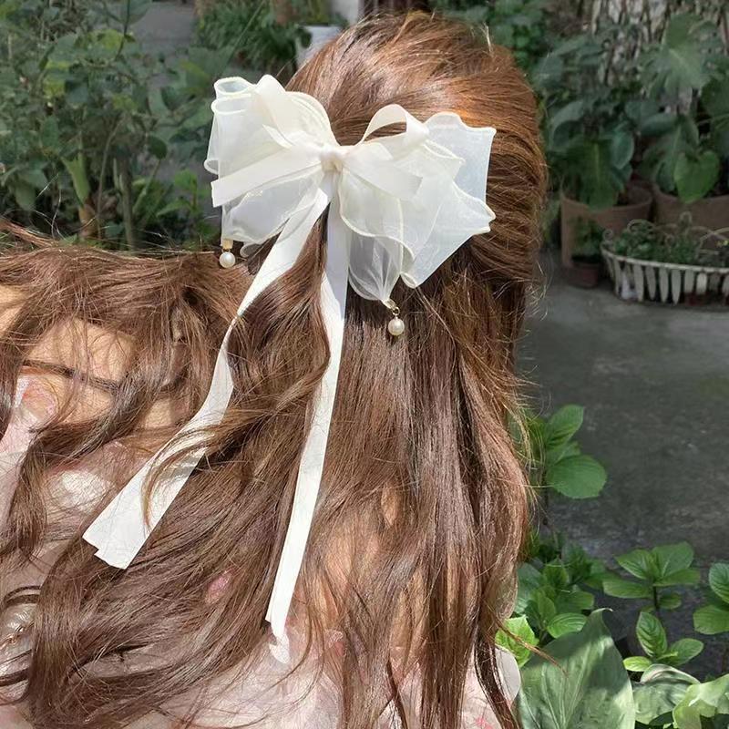 Sweet Fashion Girls Princess Hair Clip Rhinestone Big Bow Hairpin For Women Headwear Ladies Hairgrips Female Hair Accessories