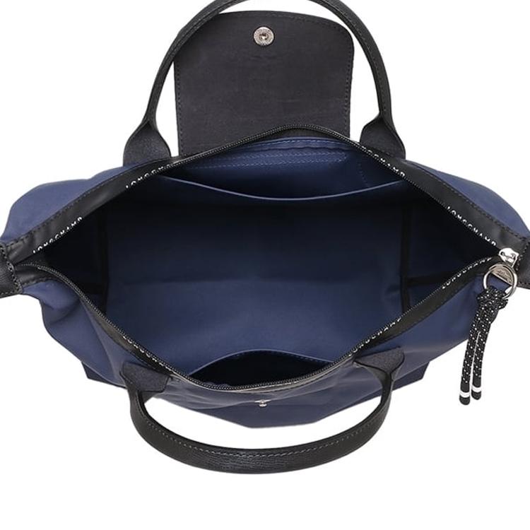 Longchamp Le Pliage Energy Correa de Hombro Ajustable Hebilla Cierre de Cremallera Ribete de Cuero Bolso de Hombro Cruzado Mediano Bolsos para Mujer 1515HSR006