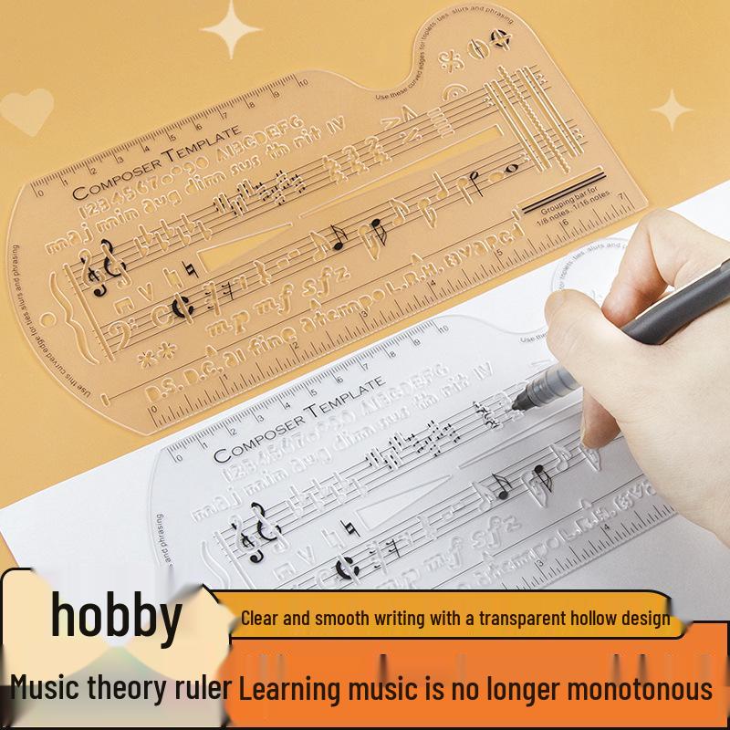 ROCKHOUSE Musiktheorie-Lineal: Notenschrift & Leseführer