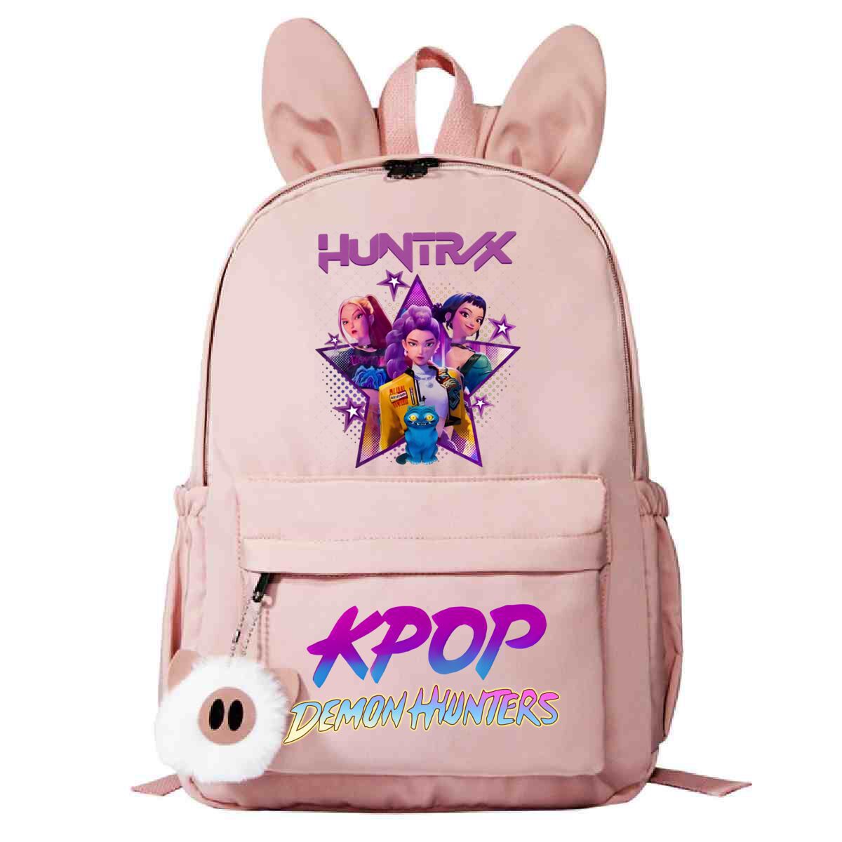 Kpop Anime Cartoon Printing Student Fashion School Bag Lightweight Cute Rabbit Ears Backpack no specifications