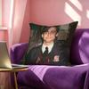 Aidan Gallagher Square DoubleSided printed Pillow Case Bedroom Bedside Pillow Sofa Cushion Cover
