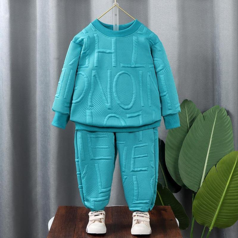 Spring and Autumn Boys and Girls Hoodie Set Children's Leisure Set Baby Casual Tracksuit
