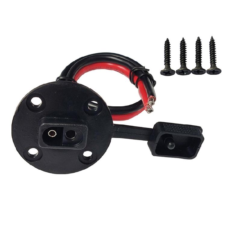 Weatherproof SAE Socket Sidewall Port Extension Cable Quick Connect Panel 12AWG
