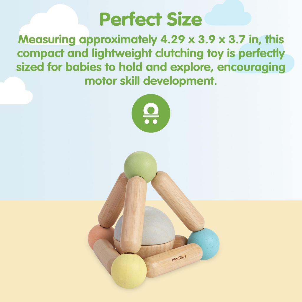 PlanToys Japan Triangular Squeeze Toy Pastel 5256