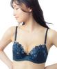 Bra Plump and Naturally Rounded Bust Cotton Blend On the Skin Side of the Cup Up Small and Large OB A65 [Wing/Wacoal] AA-G Cup, Up, [Natural Bra],