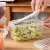 1/2/5/10 Stück Stapelbare Transparente Kunststoff-Aufbewahrungsbox für den Kühlschrank mit Schnappdeckel zur Organisation frischer Lebensmittel