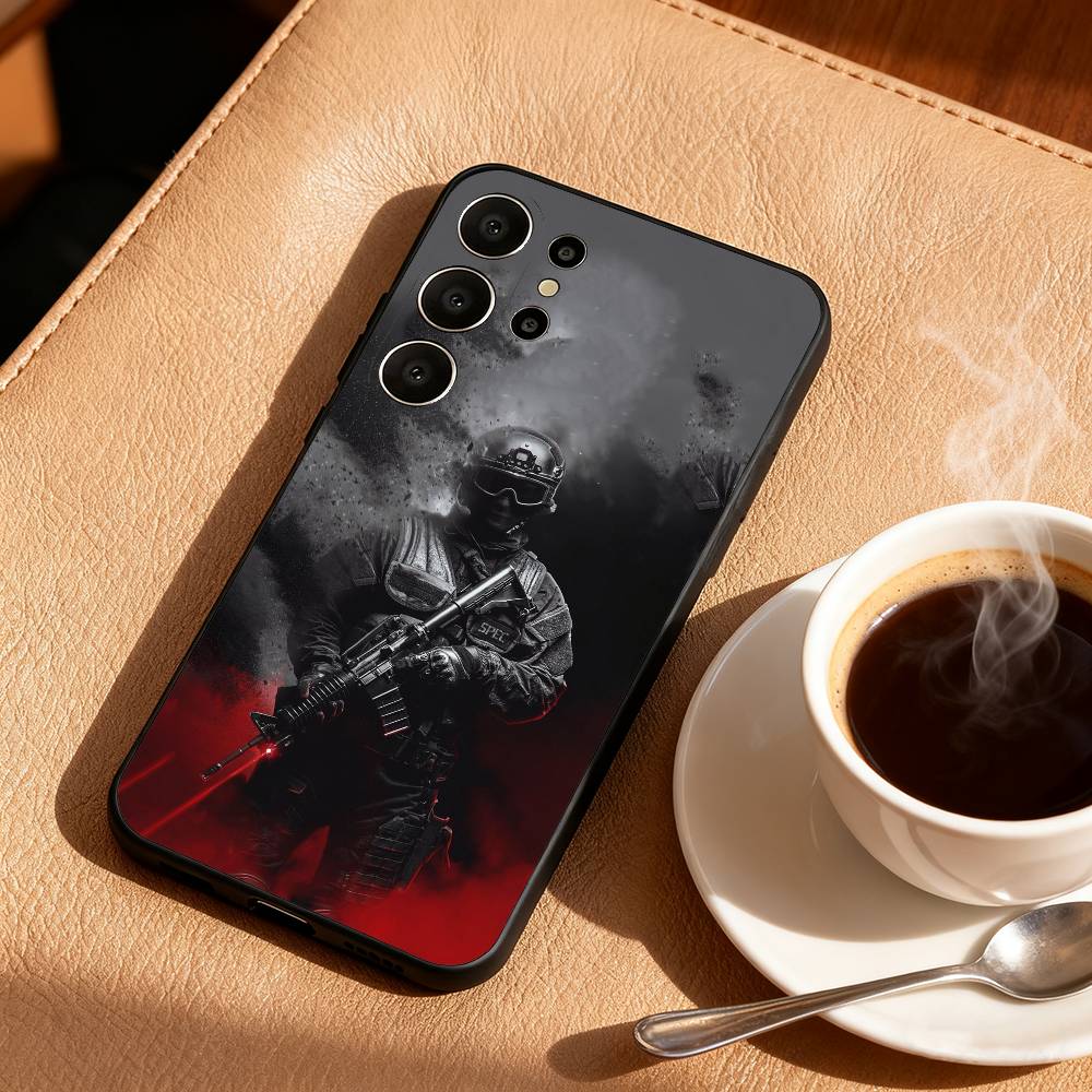 H-Hardcore assault team Phone Case For Samsung S26,S25,S24,S21,S22,S23,S30,Ultra,S20,FE,Lite,10,9,Black Cover