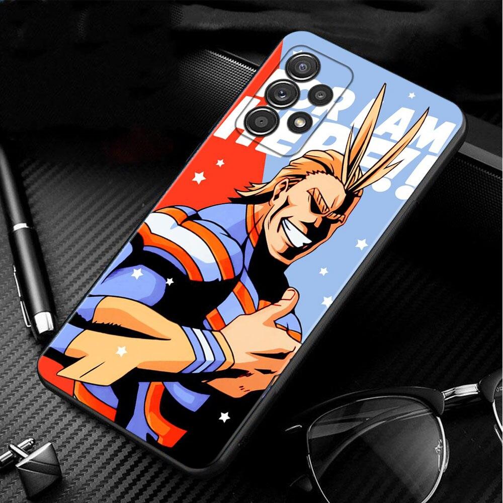 Boku no Hero Academia Black Smartphone For Samsung A41 A52 A31 A12 A72 A71 A02s A21s A51 A32 4G A73 A53 A03s A33 Celular Case