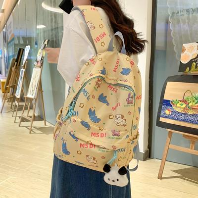 Student Cartoon Schoolbag Girls Large Capacity Backpack Travel Printed Backpack for Children