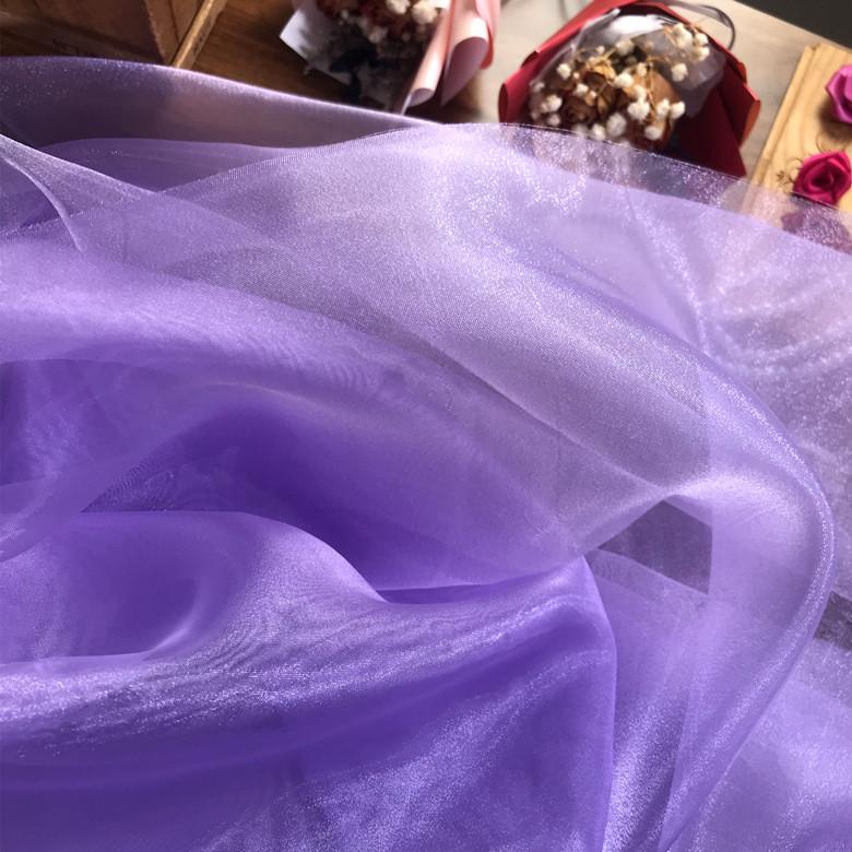 Fir de Cristal Strălucitor Plasă Mată cu Luciu de Apă Țesătură de Nuntă High-end Organza Crocantă Țesătură de Designer DIY Decorare Scenă Nuntă