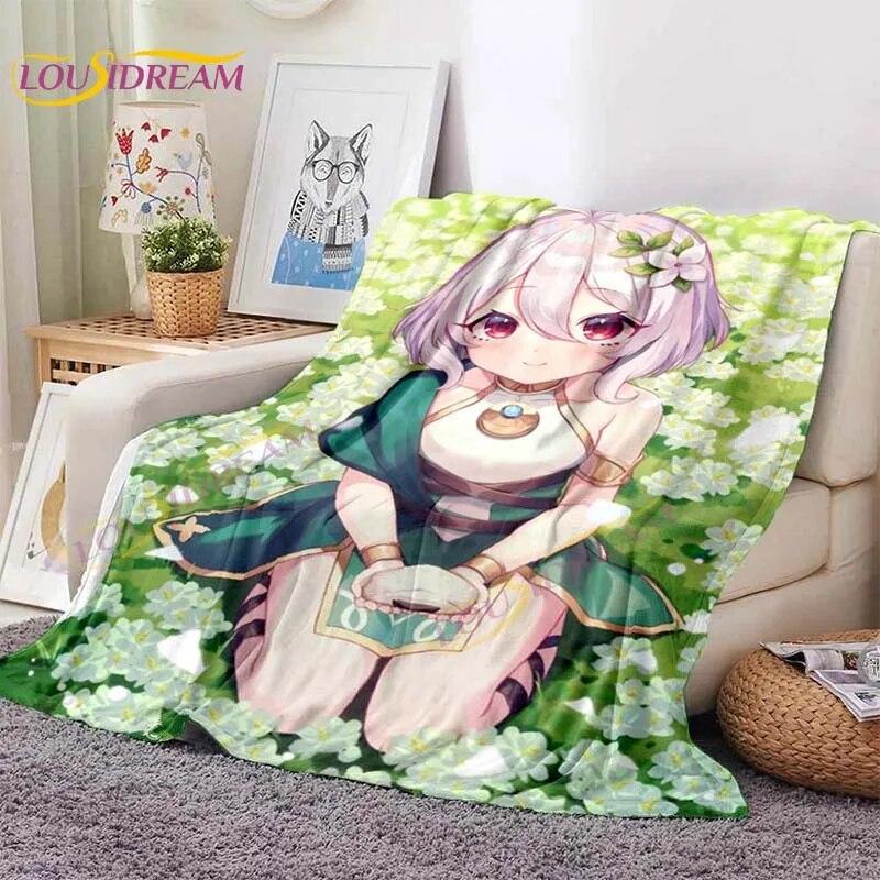 LoveUnholyc Decke RPG Decke Princess Connect Decke Spiel Anime Flanelldecke für Bett Sofa Reisen Weihnachtsdecke