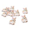 10Pcs Iron On Patches Little Cute Bunny Durable Lightweight Wide Application Jean Patches for Bag