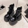 Fashion 2025 New Women's Heighten Design Short Boots Gothic Shoes Street Fashion Lady Rock Boots  Platform Punk Style Women Shoes British Style White