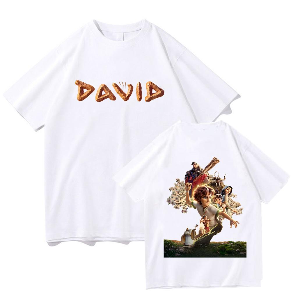 DAVID Movie T-shirt Film Graphic Tshirt Trendy Cotton Comfortable Tee Anime Print Casual Loose Shirts Clothing