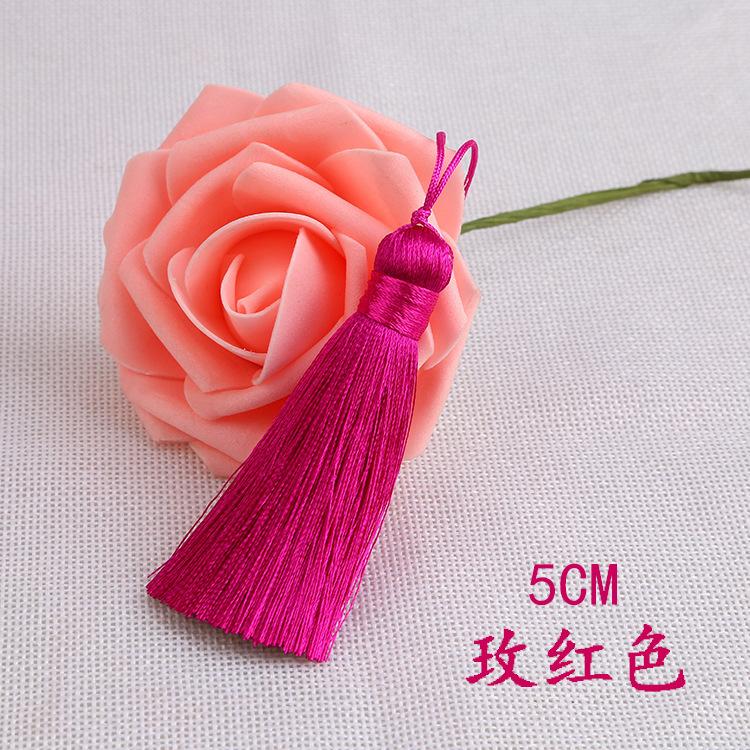 20pcs/pack 5cm Tassel for Diy Crafts Sewing Curtain Decor Bookmark Fan Hand Making Making Supplies Fringe Trim