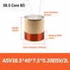 2 Layers Bass Voice Coil 19.5-38.5mm Bass Speaker Voice Coil Aluminum Voice Coil