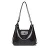 Large Capacity PU Hobo Bag Anti-splash Water Texture Handbag Classic French Underarm Bag  Work