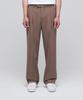 Lightweight Wide Hidden Banding Slacks [Light Brown]