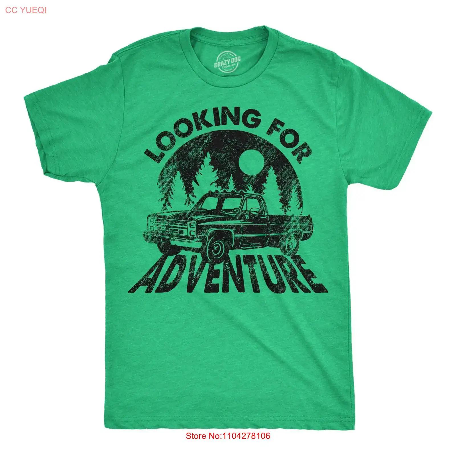 

Mens Funny T Shirt Looking for Adventure Sarcastic Novelty Men vintage Washed Versatile Breathable Unisex Slightly Soft 5XL різнокольоровий