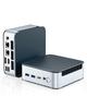 Getorli Mini PC with AMD Ryzen 5300U Performance Exceeding Dual LAN WiFi 6 Compatible Small PC Output Possible Compact PC for Gaming Mini PC