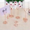 Card Holders Desktop Clip Heart Pattern Heart-shaped Iron