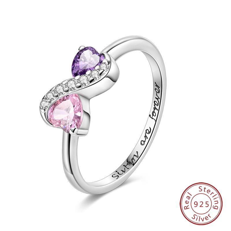 Rings For Women 925 Silver Heart Shaped Cross Crown Rings Sparkling Colorful Zircon Wedding Engagement Jewelry Gifts
