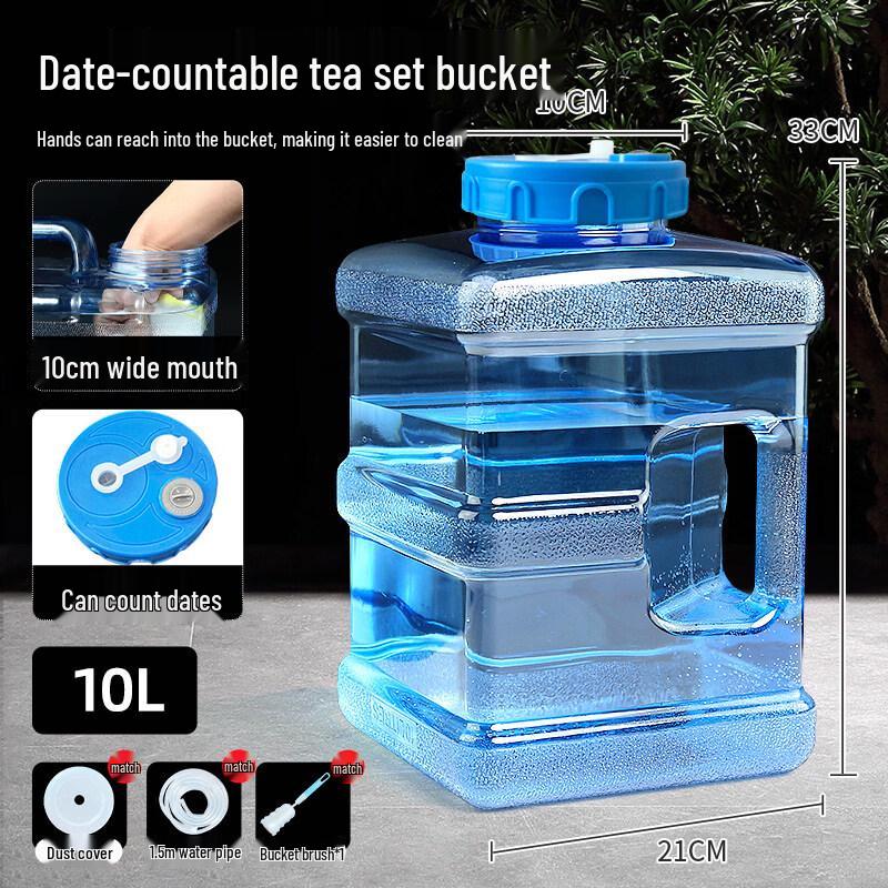 ZISIZ Food Grade Silicone Tea Water Bucket
