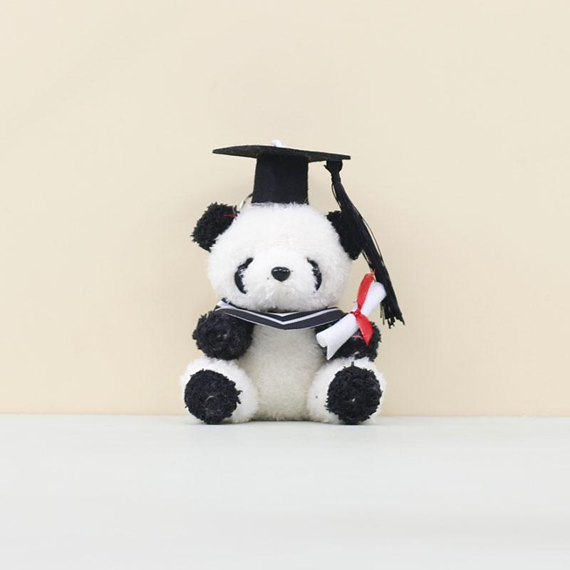 Cartoon Doctor Animal Panda Pendant Graduation Gift Plush Toy Panda Doll Gift